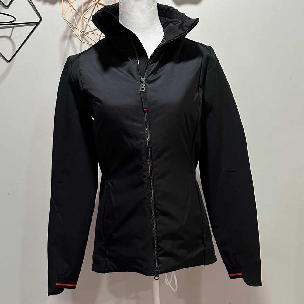 Bogner Fire + Ice Black Technical Midweight Jacket with Red Trim Size US6/EU36/S